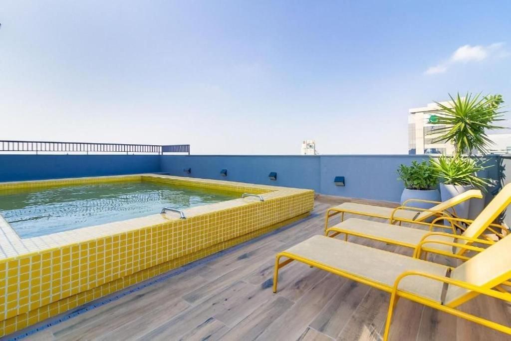 Oasis Urbano: Studio Deslumbrante Com Piscina Na Cobertura By Dabra House- Vn 03 São Paulo Exteriör bild